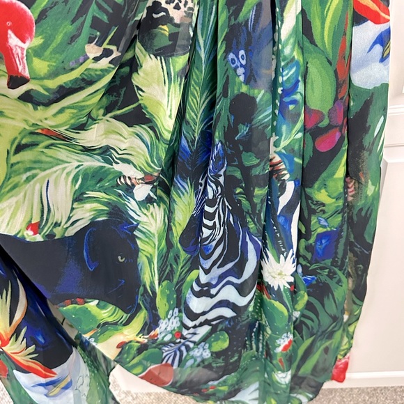 Y S Jungle Midi Sleeveless Dress Size-XL runs small - Picture 6 of 12